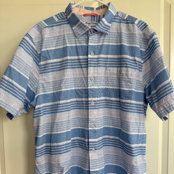 Tommy Bahama Men's Nova Wave Short Sleeve Button-Down Shirt, Size L - Picture 1 of 3